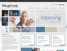 Tablet Screenshot of keystonestaffing.com